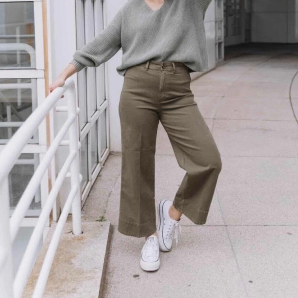 Loft High Waist Wide Leg Pant